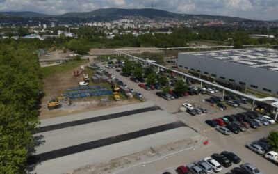 Elkészült az új parkoló a Körber Hungária Gépgyártó Kft. telephelyén